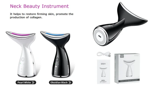 LED Photon Vibration Neck Lifting Skin Aperte Anti-rugas Remove Massager Device Neck Skin Care Beauty Instrument